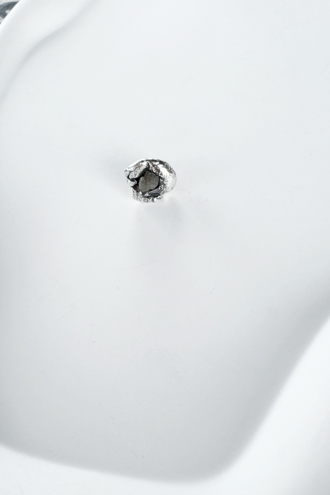 Raw Diamond Single Stud