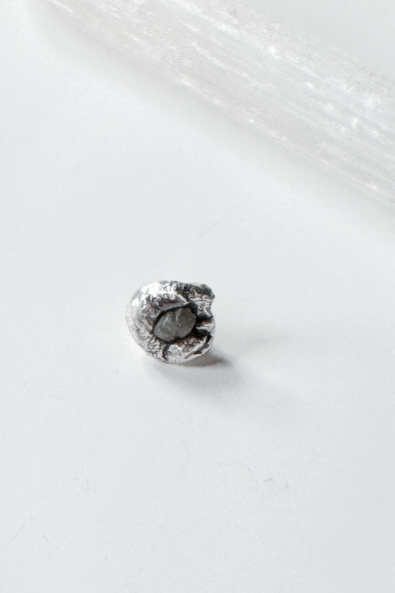 Raw Diamond Single Stud