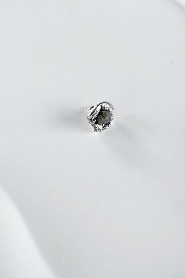 Raw Diamond Single Stud