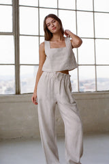 Linen Straight Pant