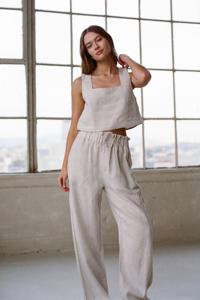 Linen Straight Pant
