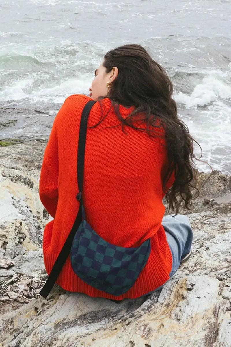 Small Nylon Crescent Bag