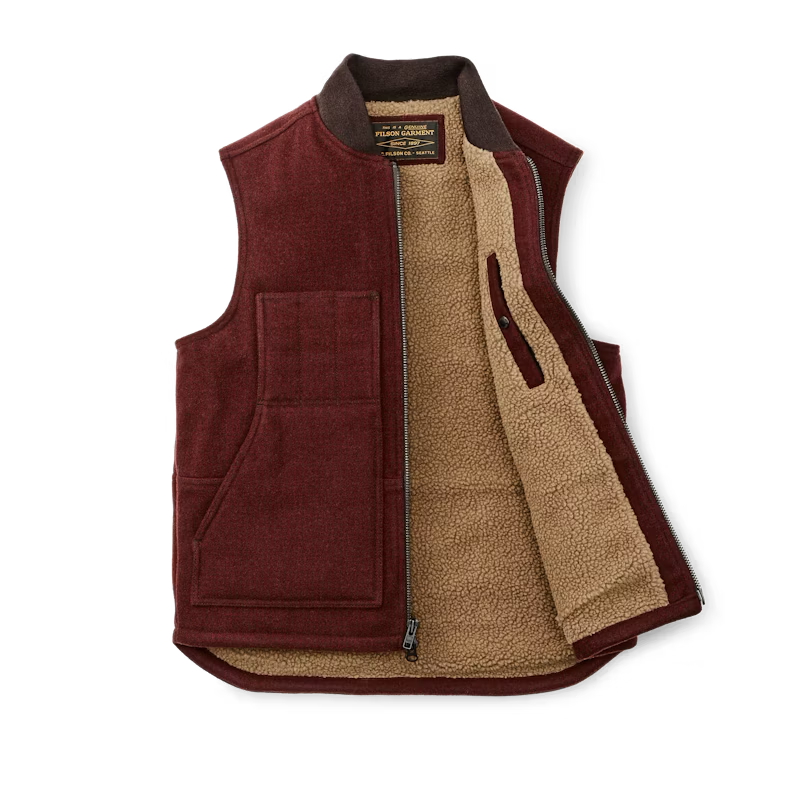 Lined Mackinaw Wool Work Vest