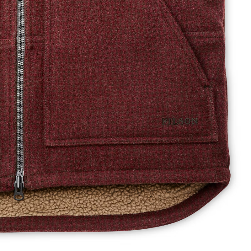 Lined Mackinaw Wool Work Vest