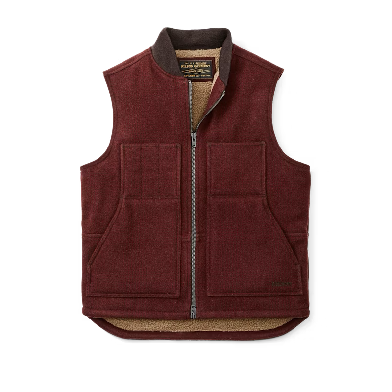 Lined Mackinaw Wool Work Vest