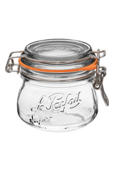 Rounded French Glass Jar