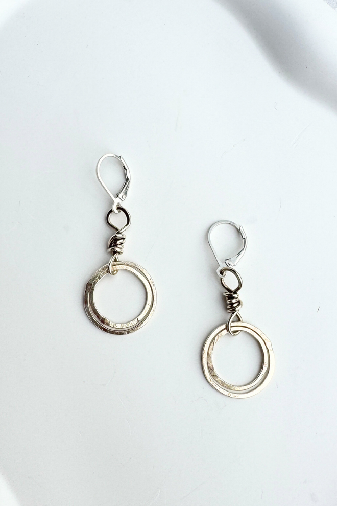 Double Circle Movement Earring