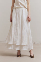 Two Layered Slit Skirt