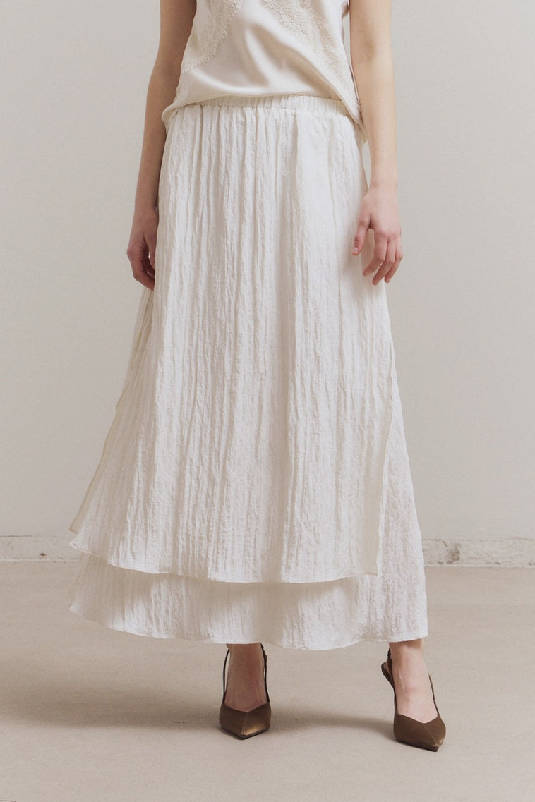 Two Layered Slit Skirt