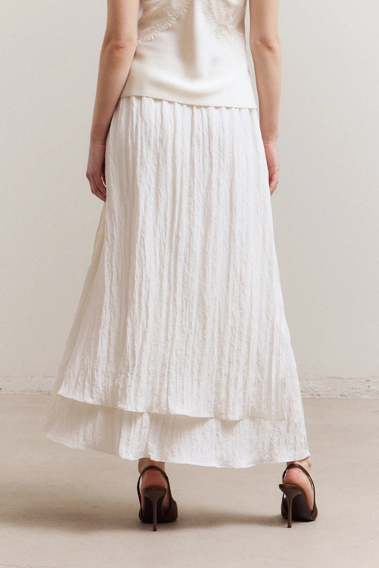 Two Layered Slit Skirt