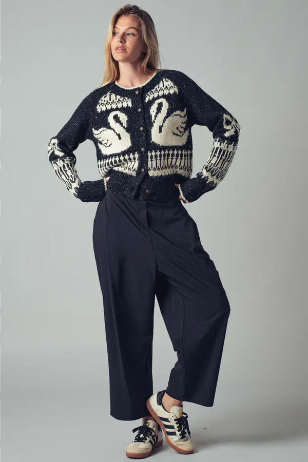 Swan Knit Cardigan