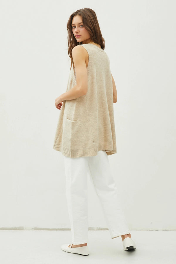 Oversized Sweater Vest