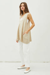 Oversized Sweater Vest