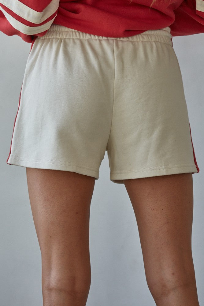 French Terry Wide Leg Shorts