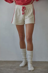 French Terry Wide Leg Shorts