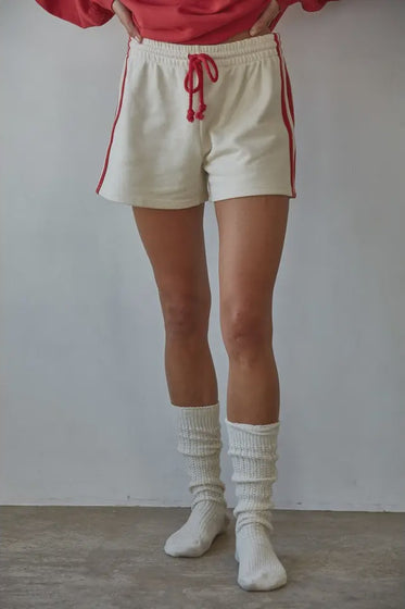 French Terry Wide Leg Shorts