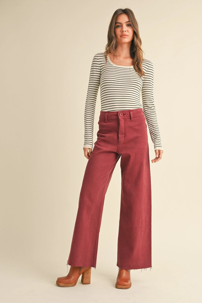 Straight Denim Pants