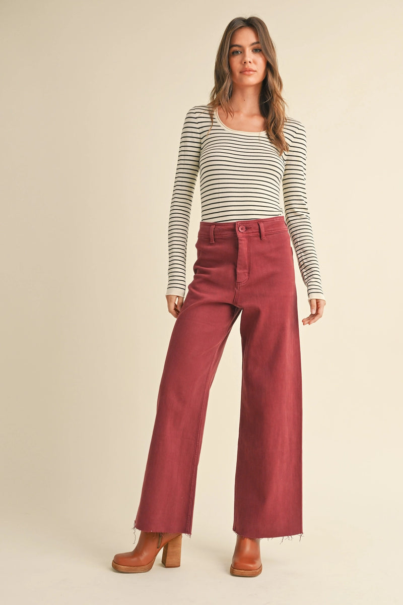 Straight Denim Pants