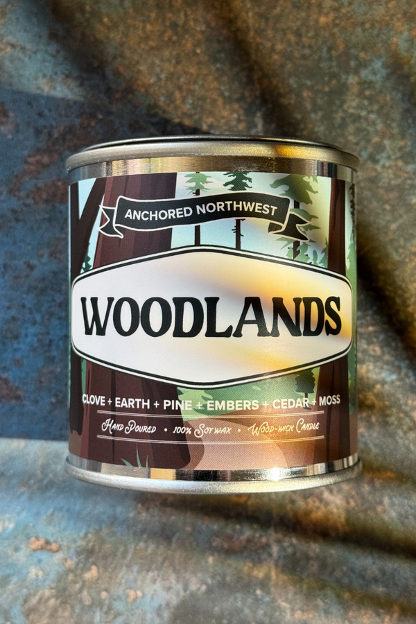 Woodlands Paint Can Candle - Half Pint