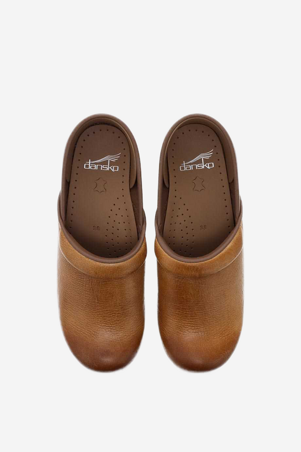 Professional Clog Distressed Honey