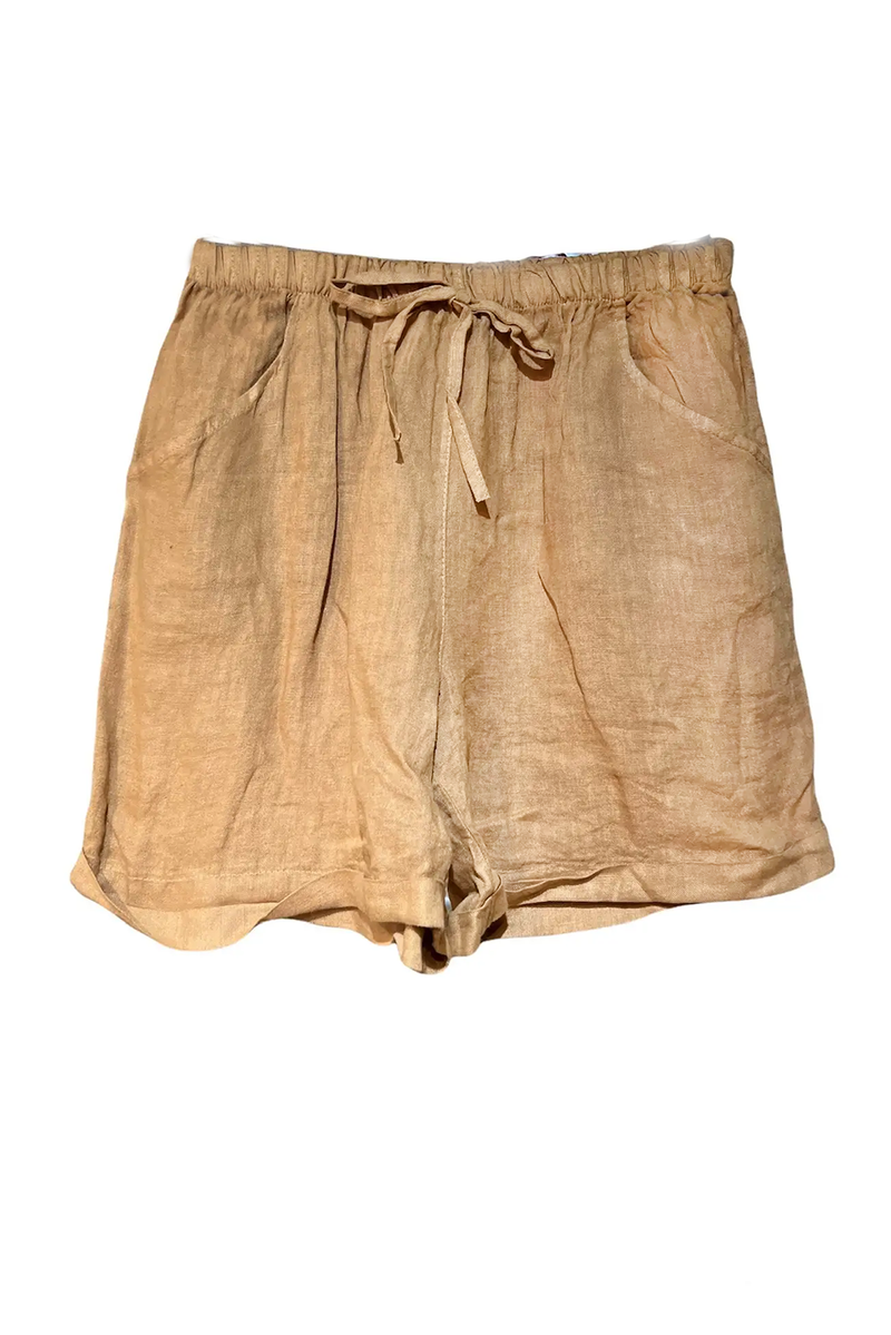 Drawstring Linen Short