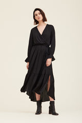 Solid Satin Midi