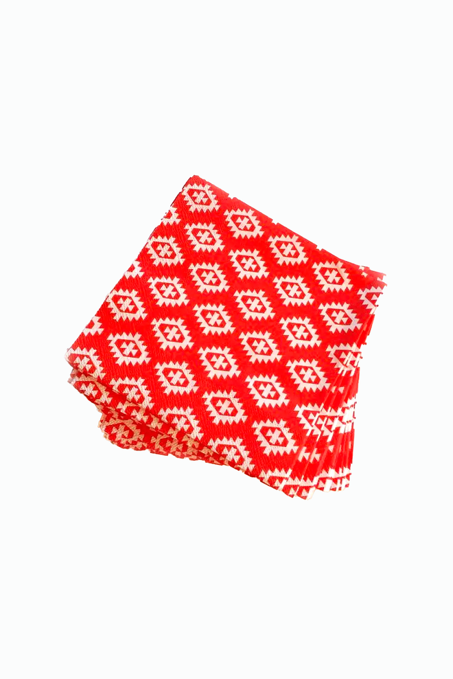 Lunch napkins Ikat Ruby