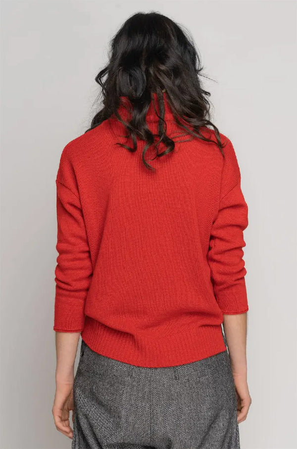 Cashmere Blend Roll Neck Sweater