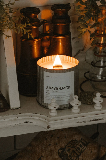 Lumberjack Rustic Candle