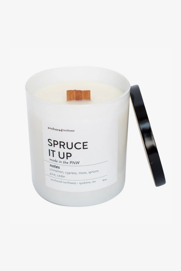 Spruce It Up White Tumbler Candle