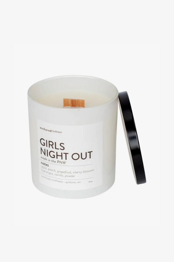 Girls Night Out White Tumbler Candle