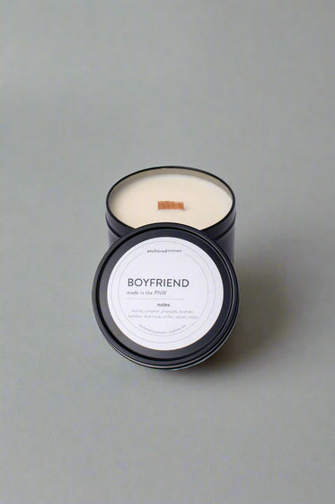 Boyfriend Travel Tin Candle