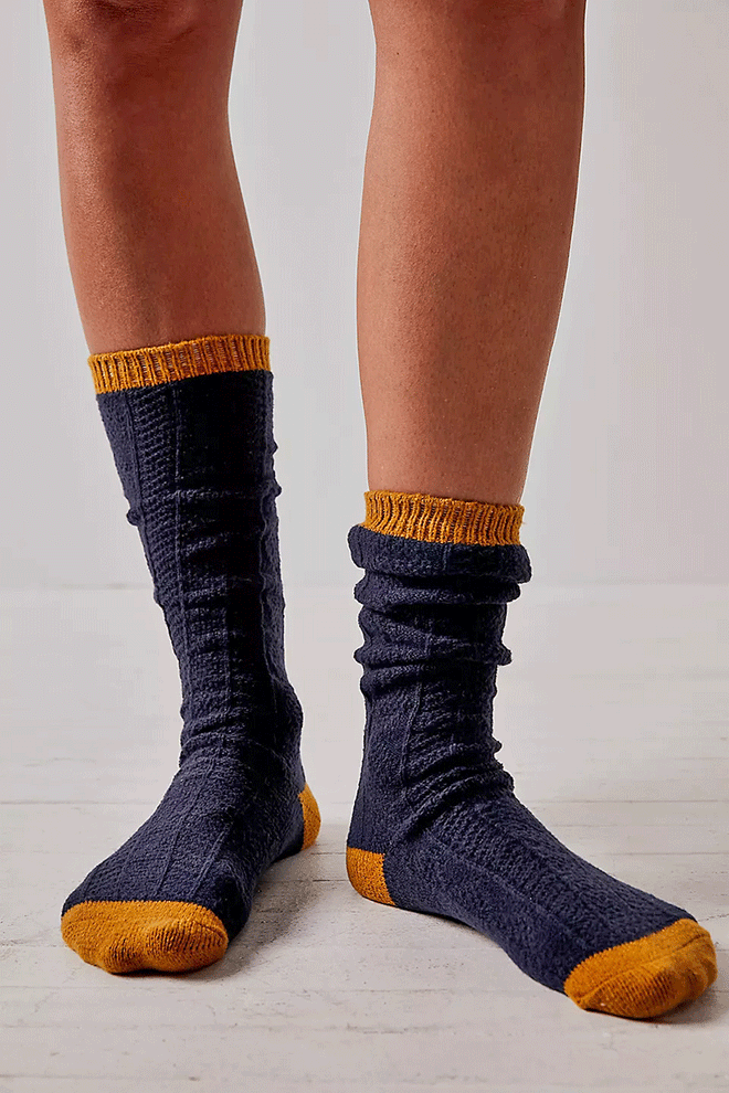 Drew Cable Slouchy Sock