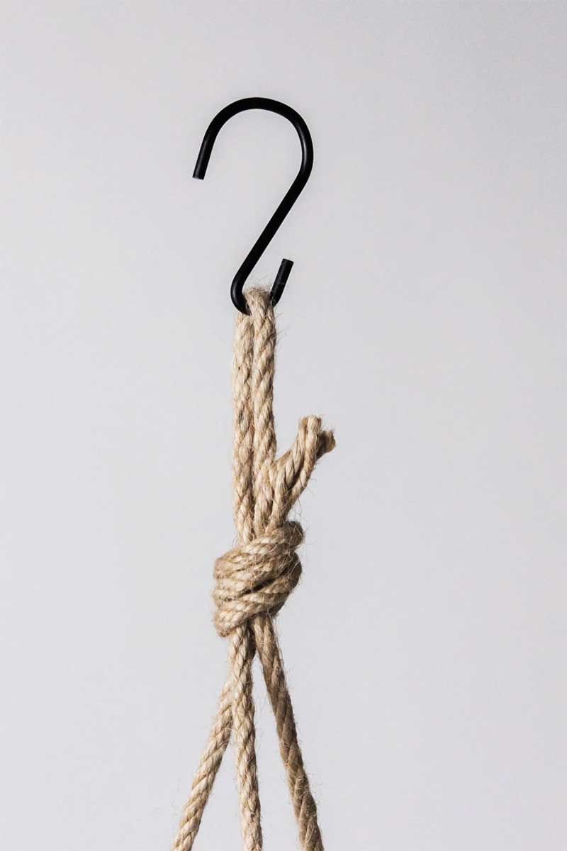 Stone Hanging Planter 8"