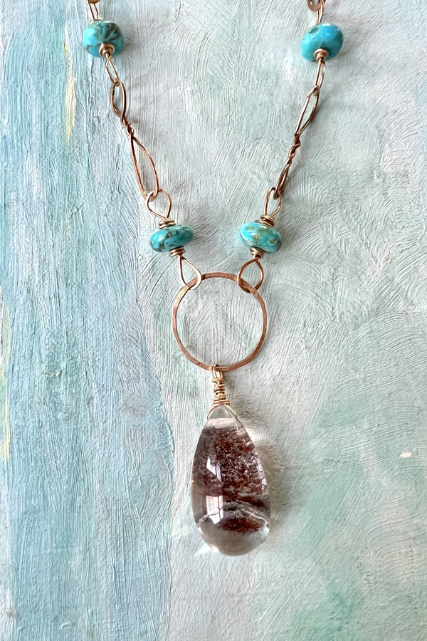 Gold + Turquoise + Rut Quartz
