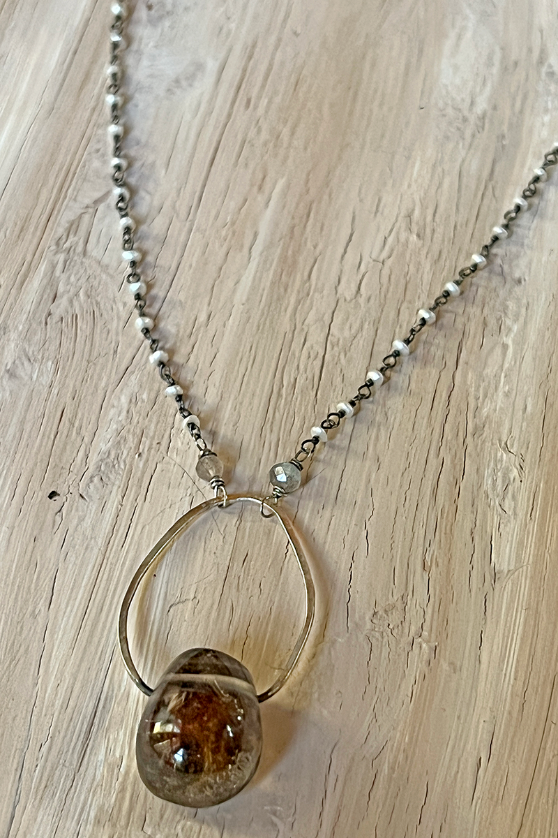 Baby Pearls + Rutilated Quartz