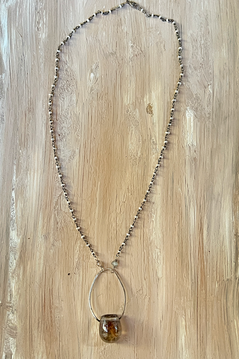 Baby Pearls + Rutilated Quartz
