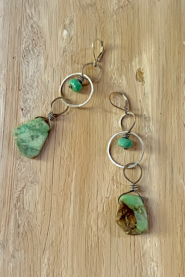Chysoprase Earring