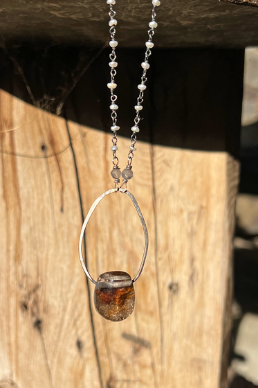 Baby Pearls + Rutilated Quartz