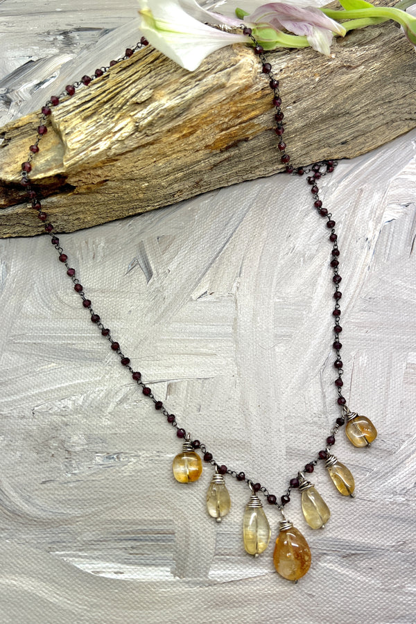 Garnets with Citrine