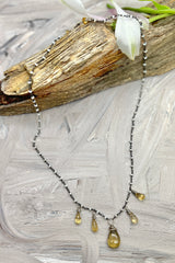 Baby Pearls & Citrine