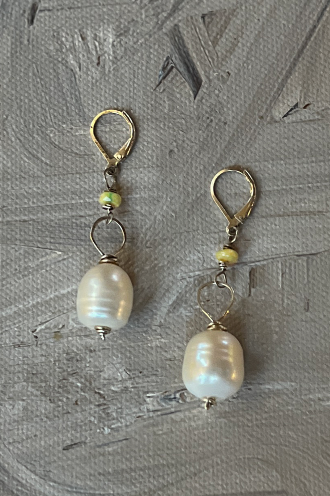 Opals & Pearls Earrings