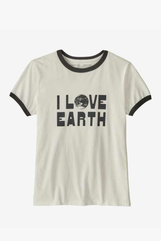 Women's Earth Love Organic Ringer Tee