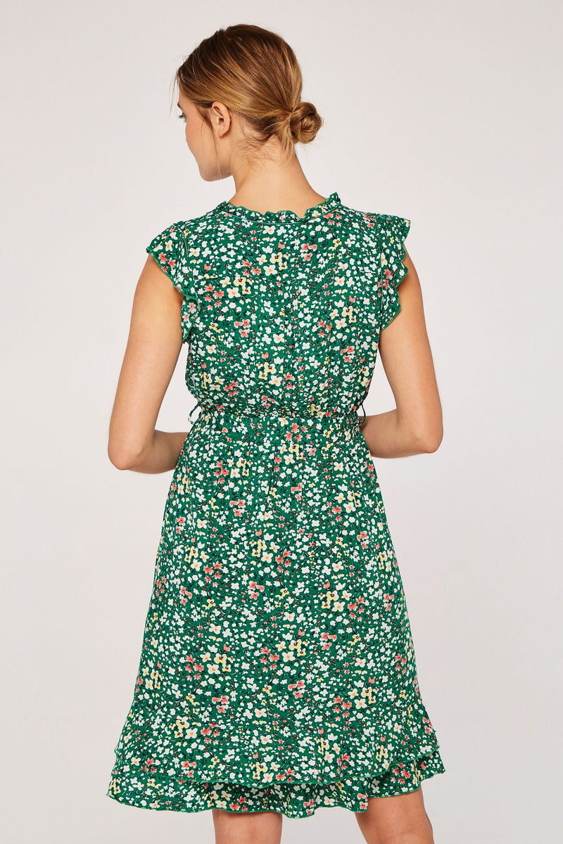 Ditsy Cluster Ruffle Dress
