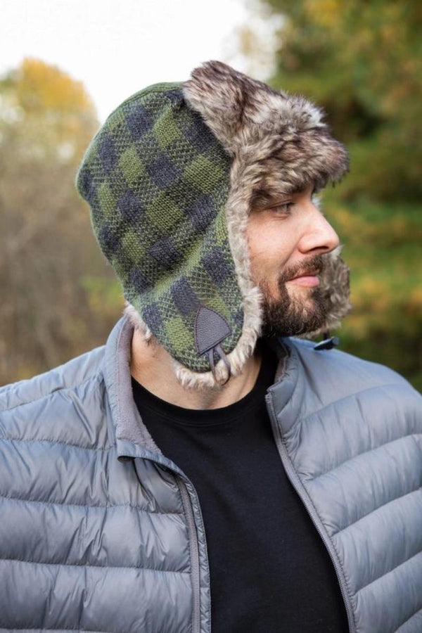 Chase - Men's Wool Knit Trapper Hat