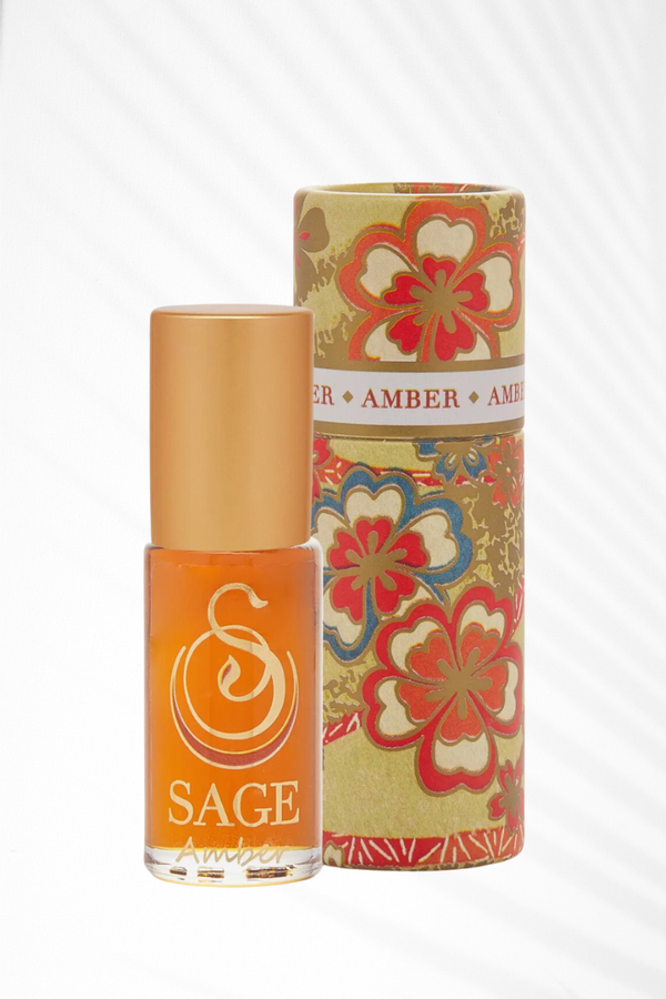 Amber Gemstone Perfume Oil - 1/8 oz Roll-On