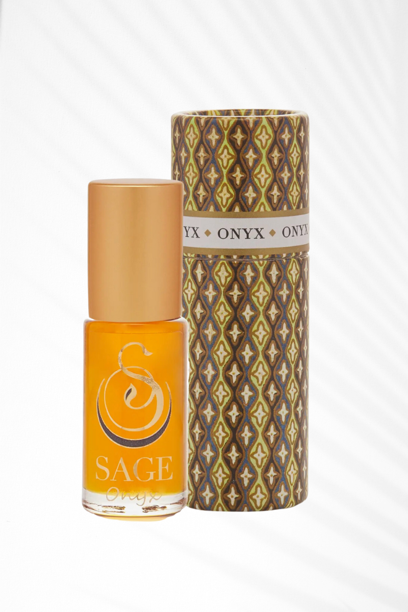 Onyx Gemstone Perfume Oil - 1/8 oz Roll-On