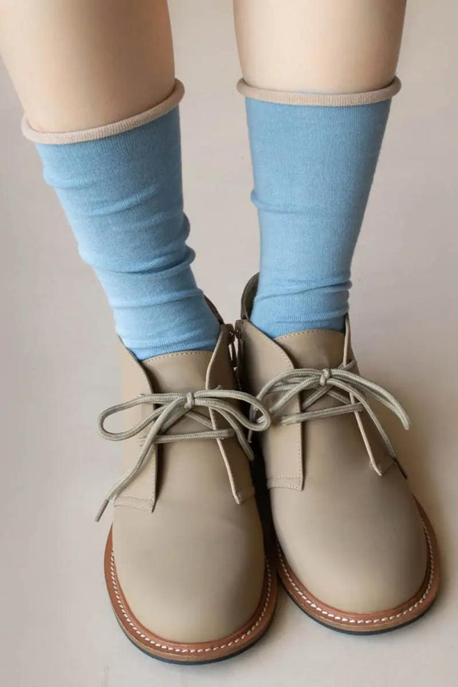 Dusty Roll Up Casual Socks