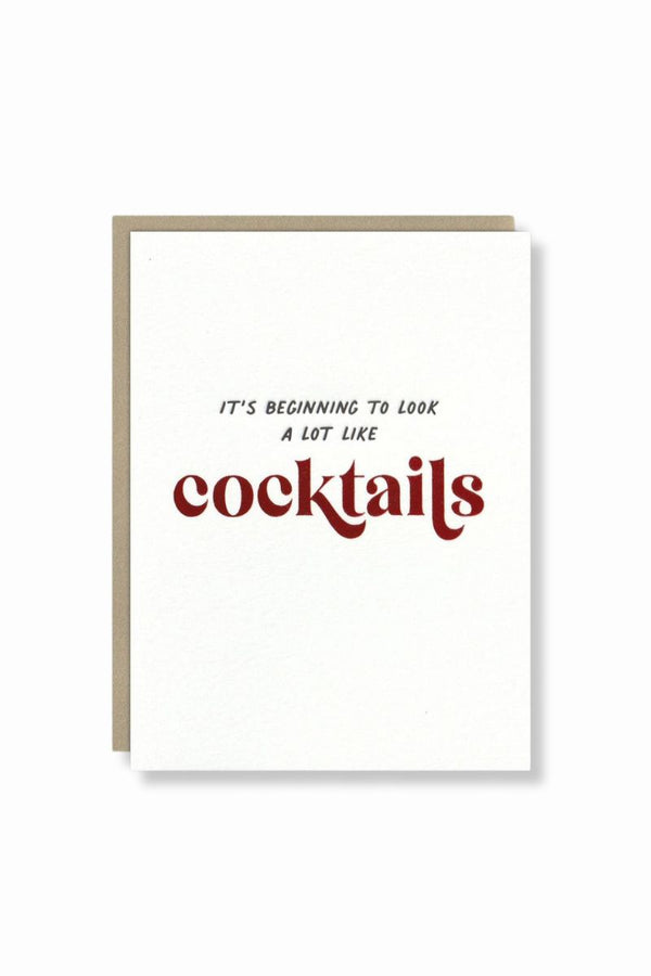 Looks like Cocktails Greeting Card