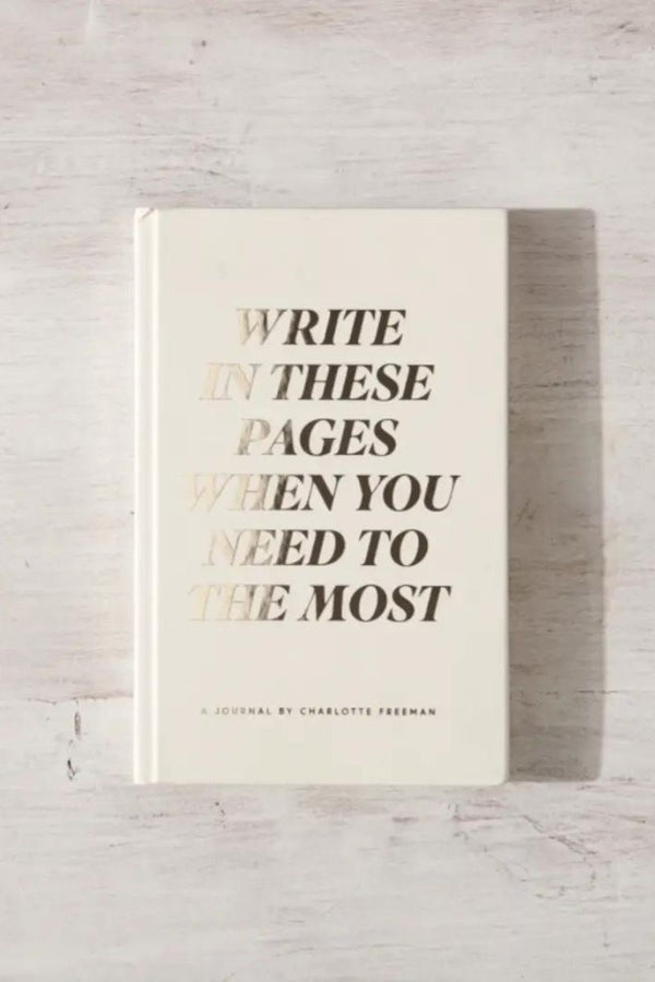 Write In These Pages Journal